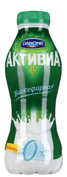 Кефир Danone Активиа Биокефирная 0% - «Обезжиренная вкусняшка» | отзывы