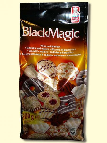 Ассорти печенья и вафель, частично с шоколадом GRABOWER Black Magic фото