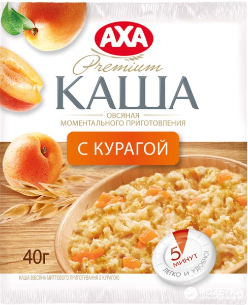 Каша овсяная аха с яблоком и корицей