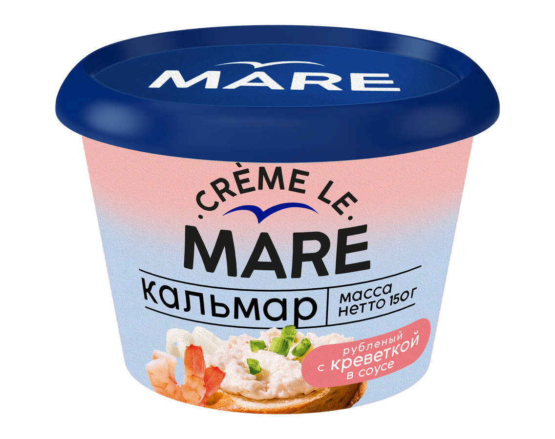 Паста из морепродуктов Балтийский берег Creme Le Mare кальмар рубленный с  креветкой в соусе - «Дружба кальмара 🦑 и креветки 🦐 - это удачный 