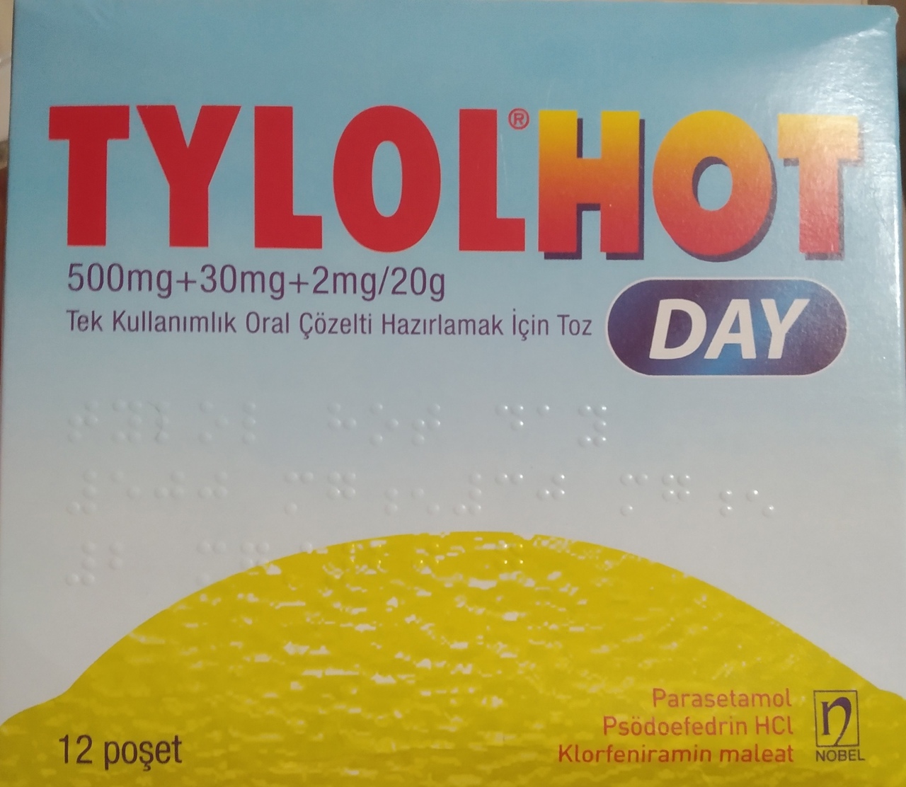 Средства д/лечения простуды и гриппа Nobel TYLOLHOT. 