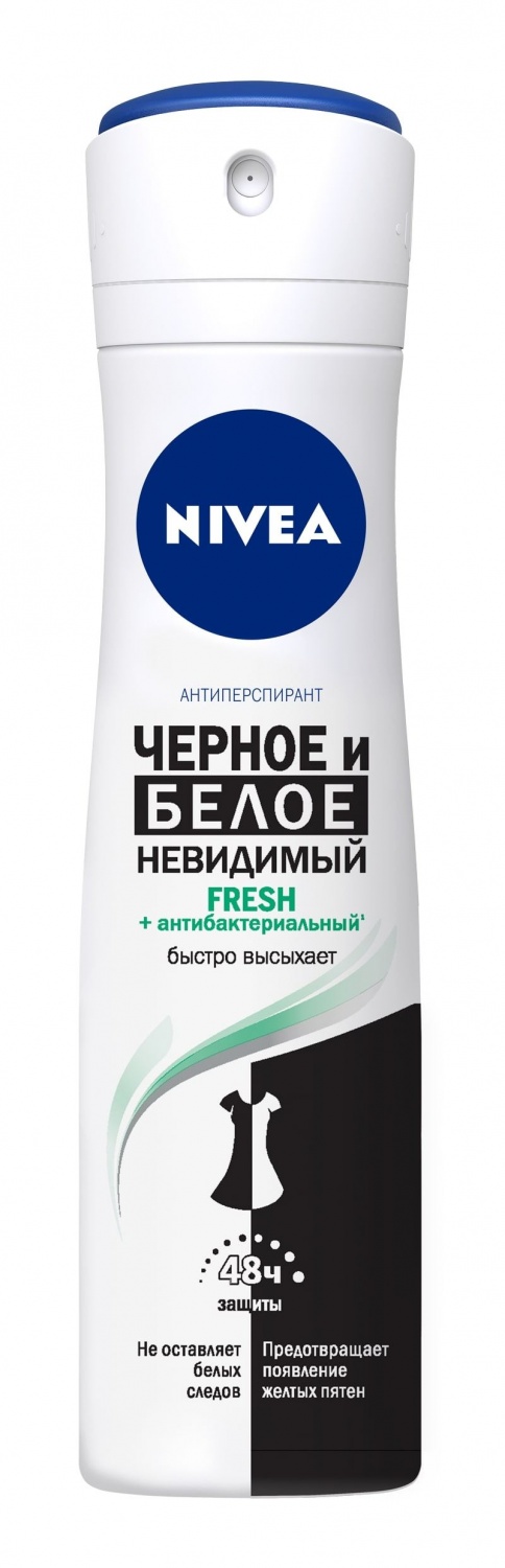 Дезодорант-антиперспирант NIVEA Женский невидимая защита для черного и белого Fresh фото