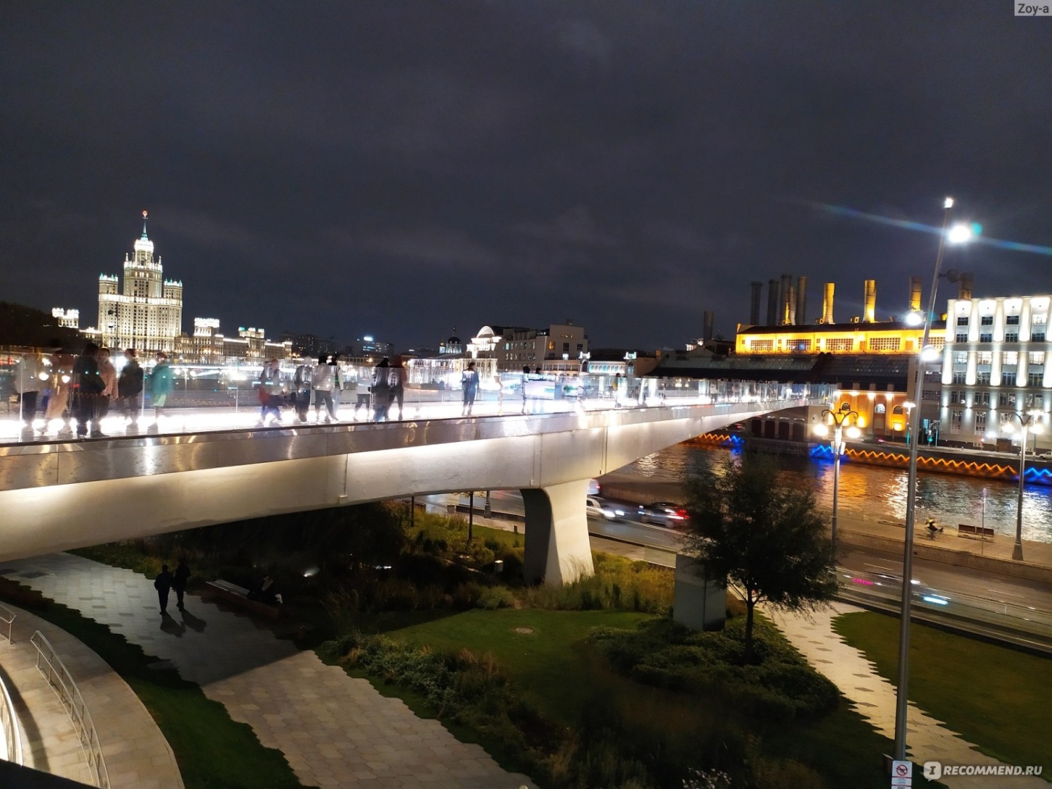 Парящий мост, Москва - «Парящий мост в центре Москвы (он же скрепка,  бумеранг). Бесплатная смотровая площадка около Красной Площади» | отзывы