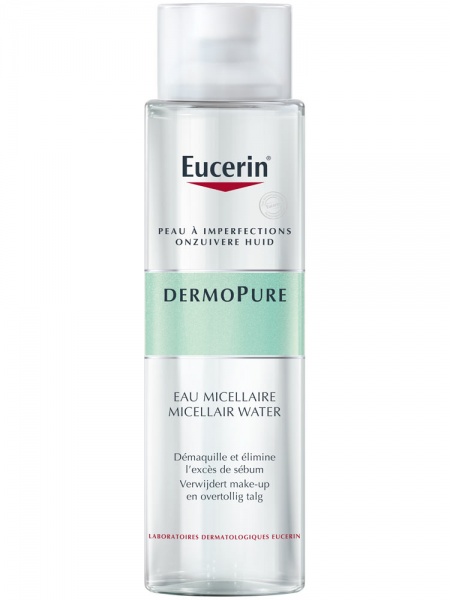Eucerin dermopure отзывы. Eucerin мицеллярная вода. Эуцерин косметика для проблемной кожи. Эуцерин Дермопюр. Мицеллярная вода для проблемной кожи.