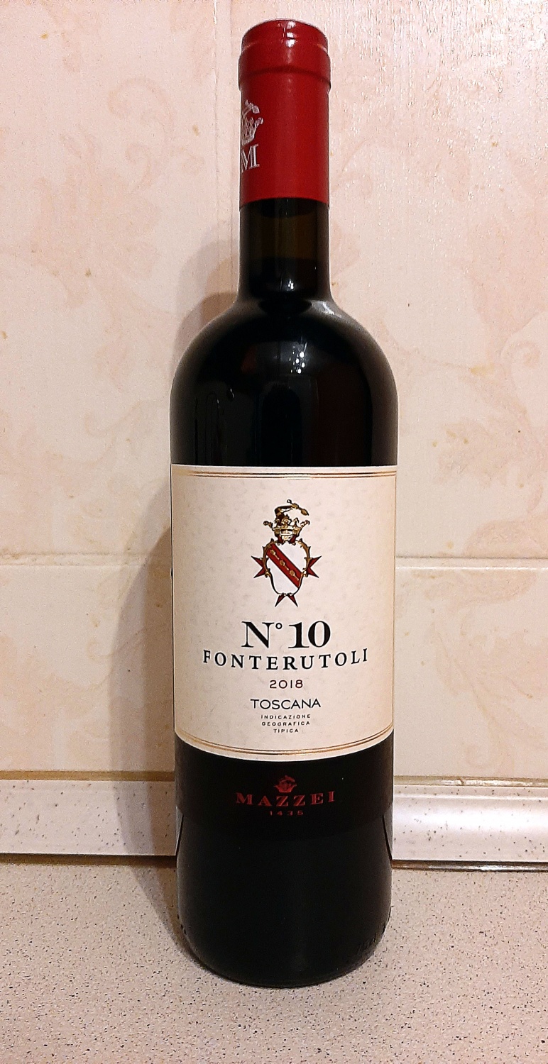 Вино Фонтерутоли 10 IGT защ.геогр.УК.кр.сух 0.75