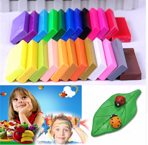 Полимерная глина для запекания Aliexpress Hot Sale 32 Colors Soft For Fimo Effect Polymer Clay Colorful Modeling Plasticine Kids Playdough Polymer Toys фото