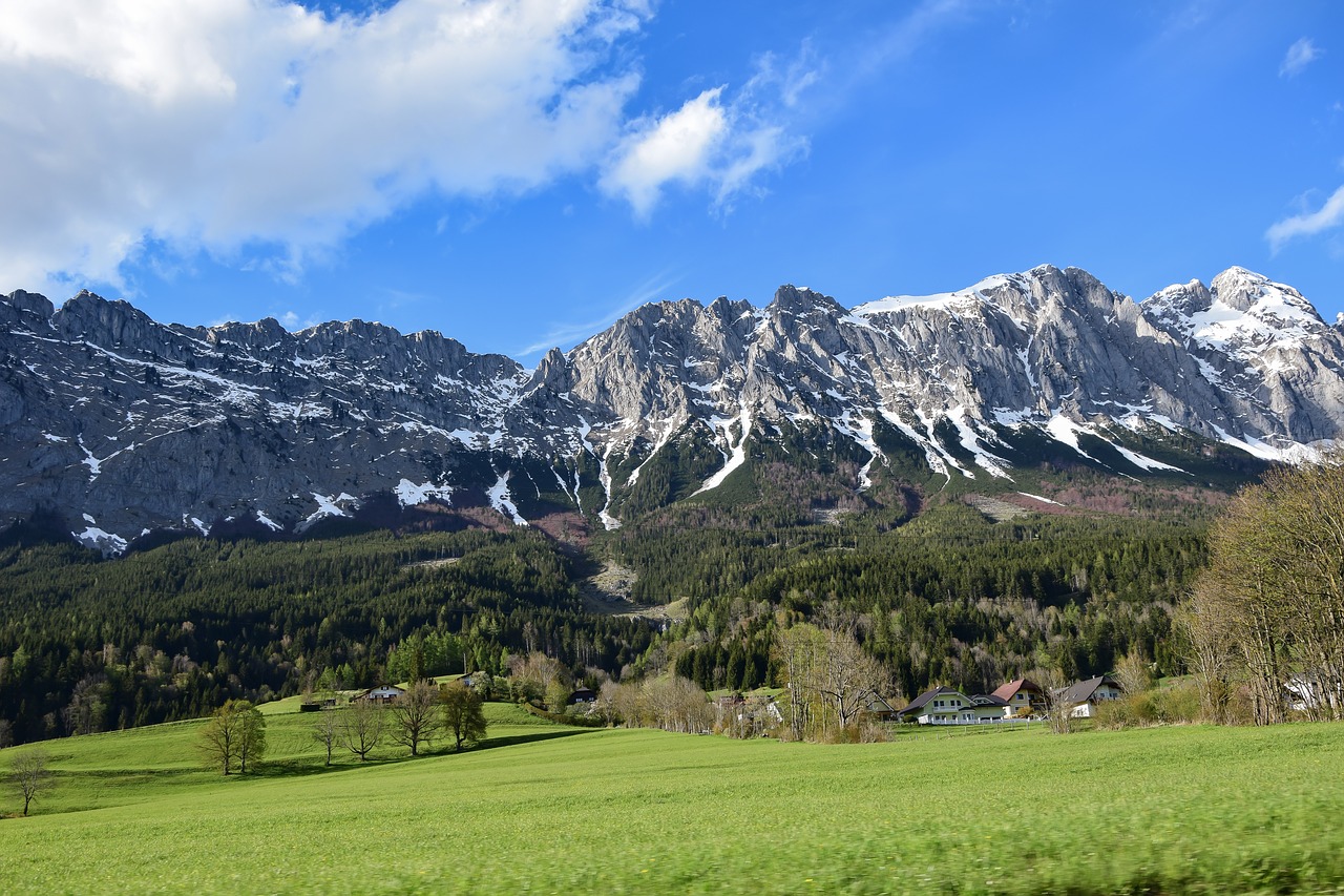 Швейцарии Австрии Альпы
