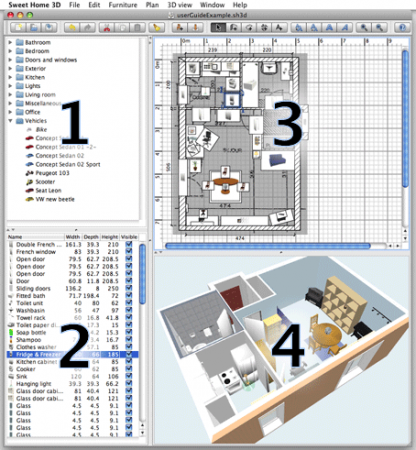 Как красить стены в sweet home 3d