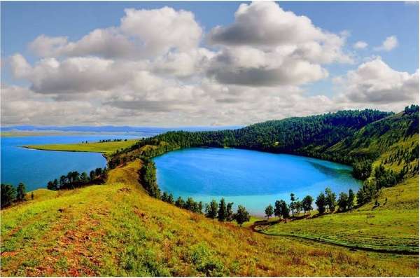 Озеро "Круглое", Шарыповский район Красноярский край - «Волшебное место, созданное природой. Исследуем экстремально сложную дорогу на озеро Круглое.»