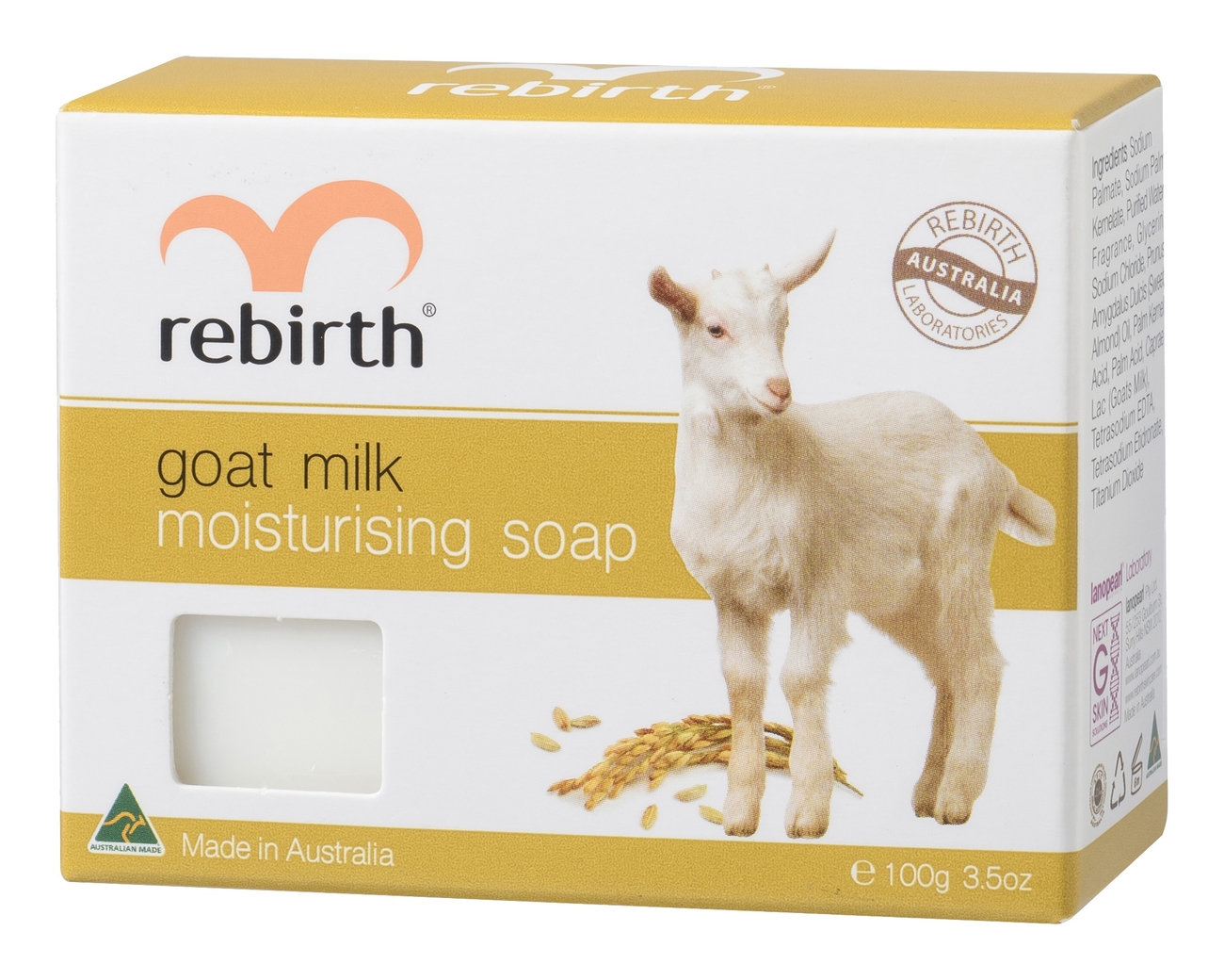 Натуральное мыло Rebirth Goat Milk Moisturising Soap на основе козьего  молока - «Натуральное, вкусно пахнет, не сушит кожу, экономичное» | отзывы