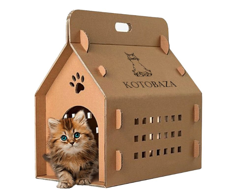 Котофабрика MilkBox Craft - домик из картона для кошек