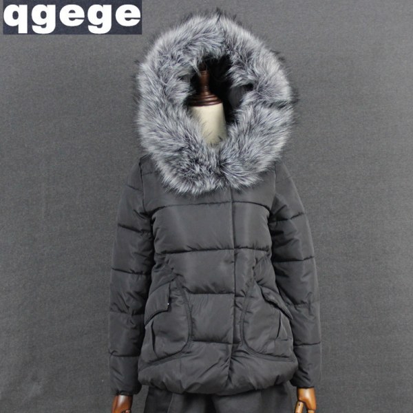 AliExpress Womens winter jackets and coats 2015 Parkas for women 6 Colors Wadded Jackets warm Outwear With a Hood Large Faux Fur Collar