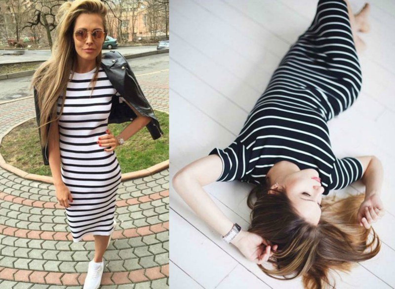 Платье AliExpress Summer dress women 2016Sheath dresses Striped Dress Short Sleeve plus size women clothing dresses Mid-Calf фото