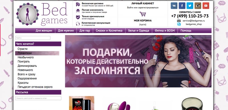 Отзывы о магазинах женского нижнего белья в Москве