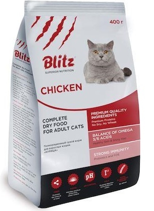 Корм для кошек Blitz Adult Cats Chicken фото