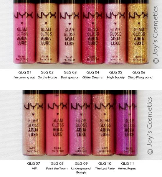 nyx aqua luxe lipstick