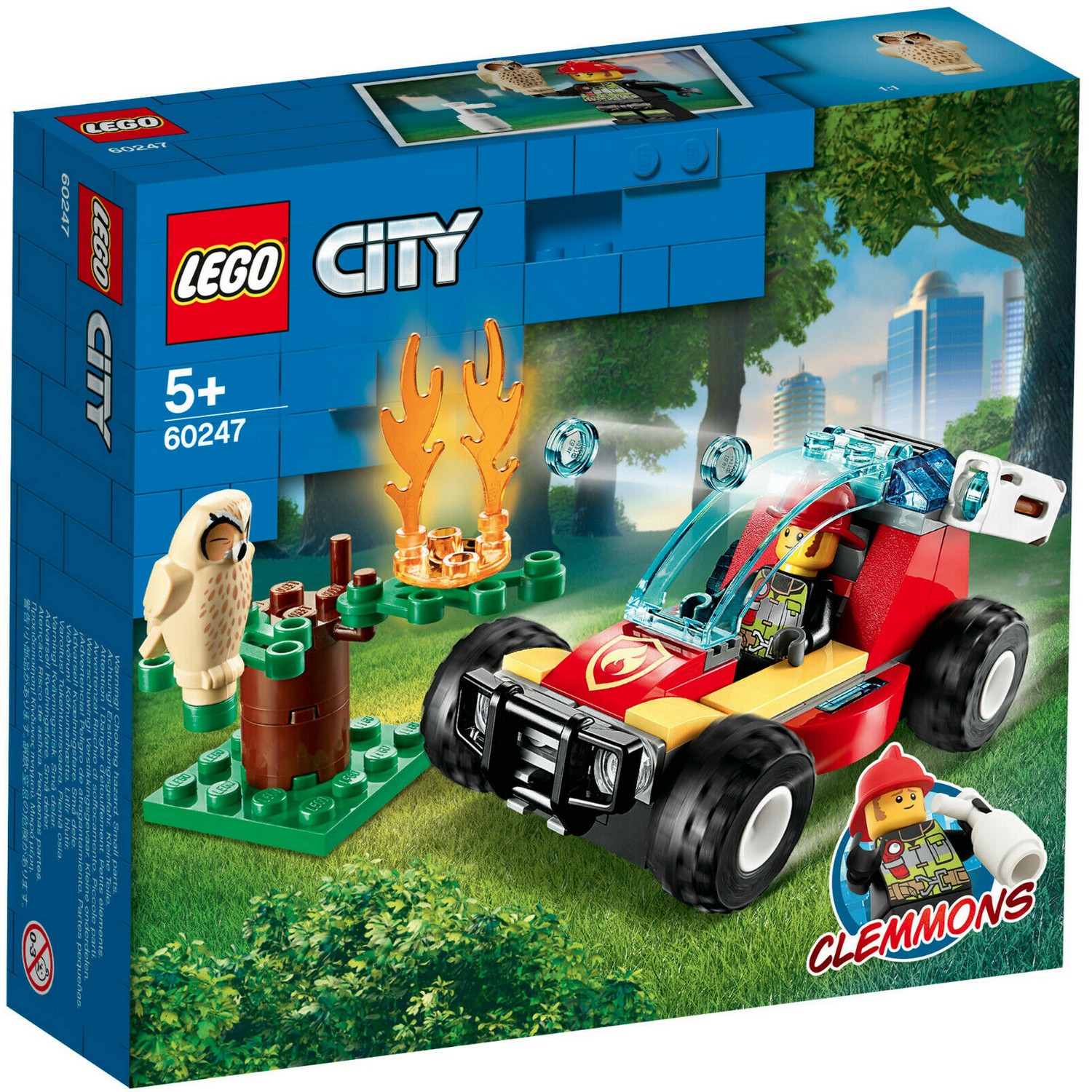 Lego City Лесные пожарные 60247 - «Спасение совы. Быстрое тушение лесного  пожара с помощью мощного 