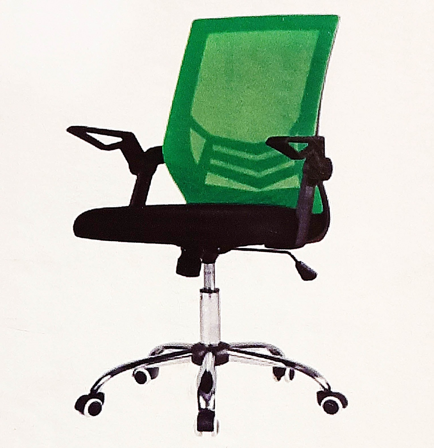 офисное кресло опускается под весом