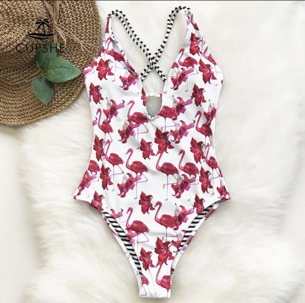 Cupshe flamingo suit online