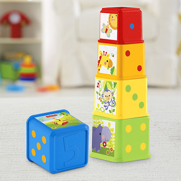 Fisher-Price Пирамидка-стаканчики "Веселые животные" | отзывы