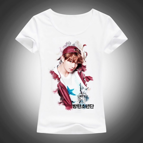 Футболка AliExpress Summer Fashion BTS TShirt Women Short Sleeve Cute ...