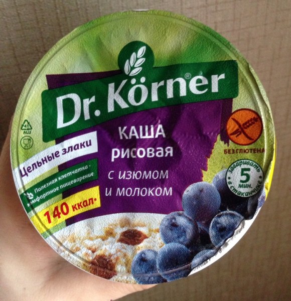 Злаковый десерт Dr Korner рисовый