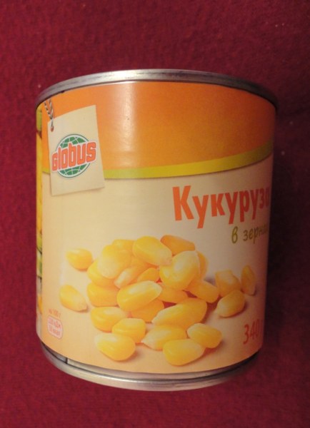 Консервы овощные Глобус Кукуруза сахарная в зернах | отзывы