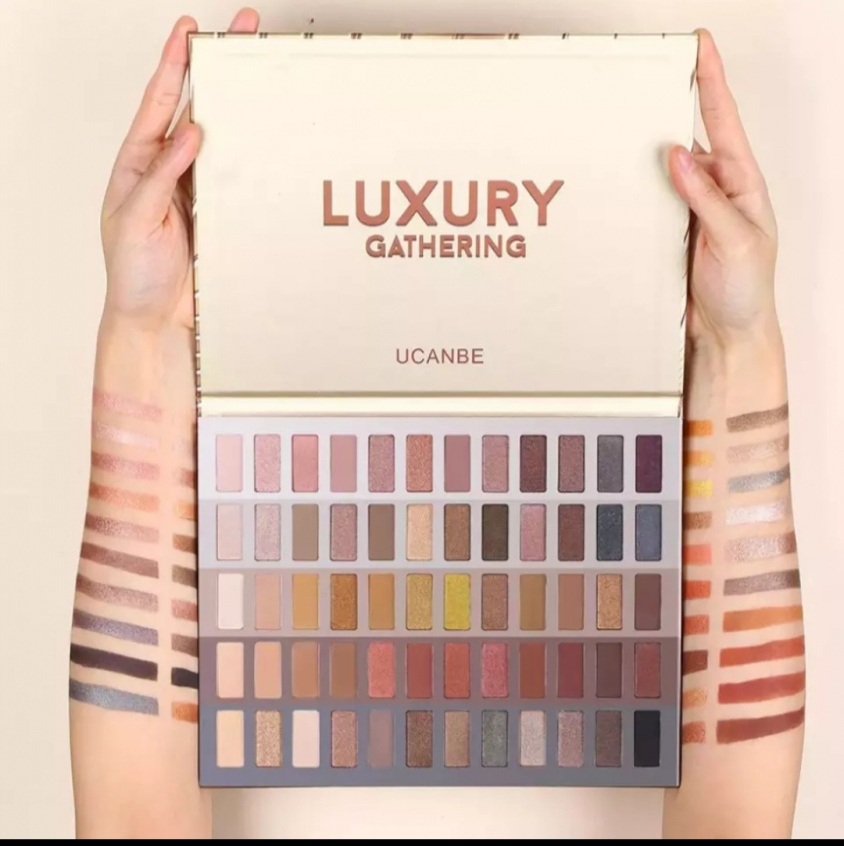 Палетка теней для век Aliexpress Ucanbe Luxury Gathering 60 Colors Eyeshadow Palette Shimmer