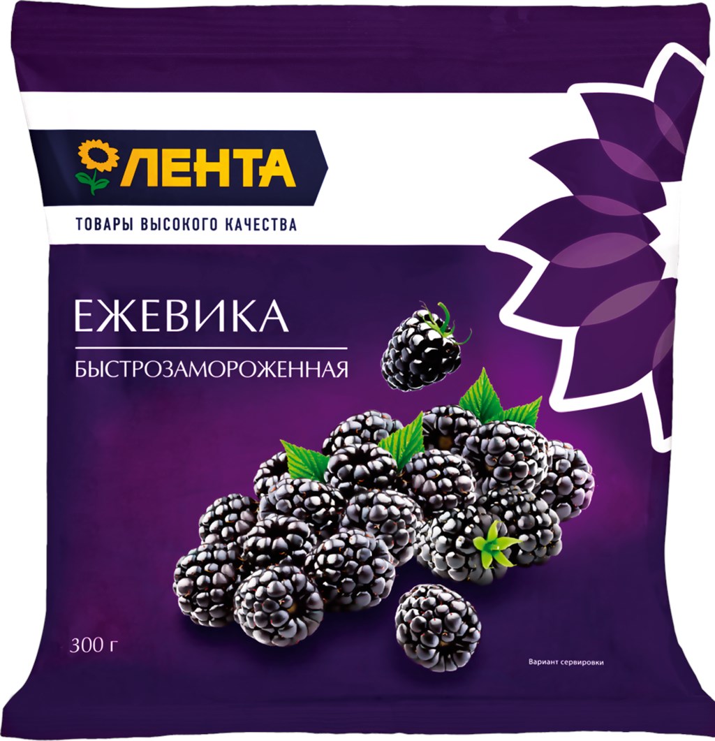 Ежевика Лента Быстрозамороженная - «Рецепт бомбического смузи с шикарной  ежевикой от Ленты 💪» | отзывы