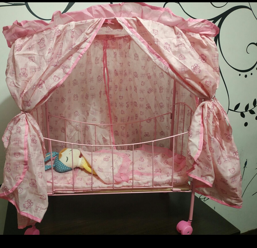 Кроватка для кукол с балдахином MELOBO 9350
