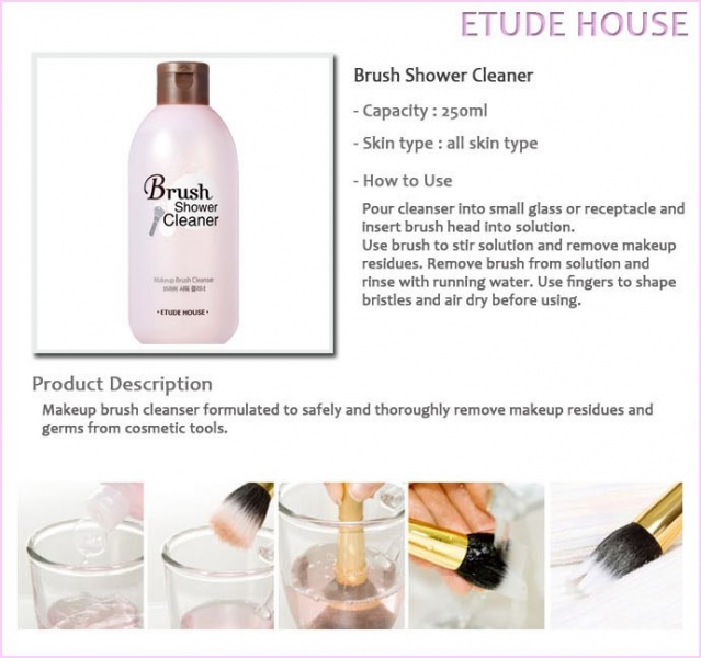 Жидкость для мытья кистей ETUDE HOUSE Brush Shower Cleaner фото