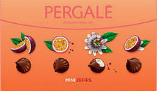 Зефир Pergale мини со вкусом маракуйи, в какао-глазури фото
