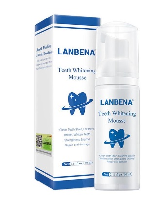 Мусс для очищения зубов Aliexpress LANBENA Teeth Whitening Toothpaste Mousse Tooth Whitening Cleaning White Teeth Oral  фото