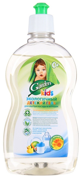 Экологичный детский гель для мытья посуды и игрушек Garden Kids с ...