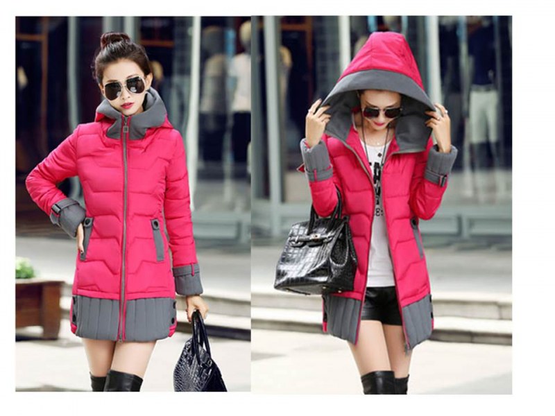 AliExpress Winter women jacket 2016 new fashion women s winter coat outerwear plus size thickening medium long down cotton padded jacket