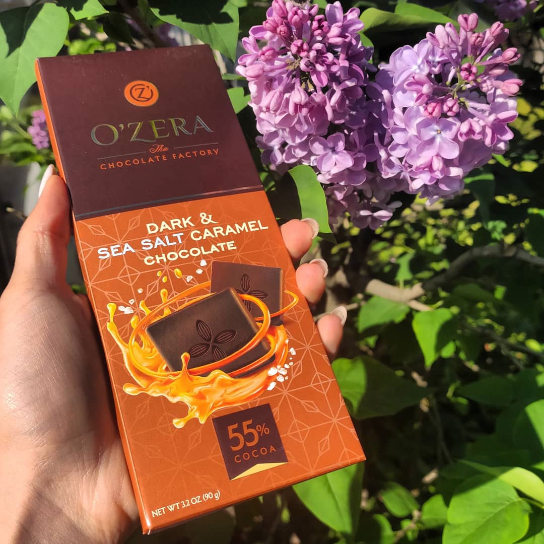 Шоколад Ozera Dark&Sea Salt Caramel 90г Горький