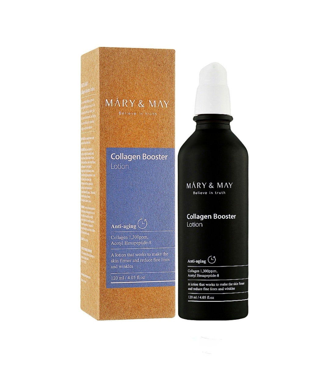 Бустер коллаген отзывы. Mary May Collagen Booster Lotion. Коллаген бустер. Коллаген бустер Jacob HOCY.