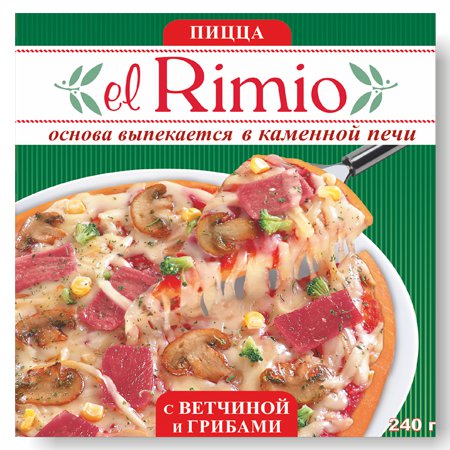 Пицца Rimio с ветчиной и грибами фото