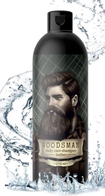 Шампунь для мужчин WOODSMAN LEATHER Увлажняющий, очищающий, ежедневный ...