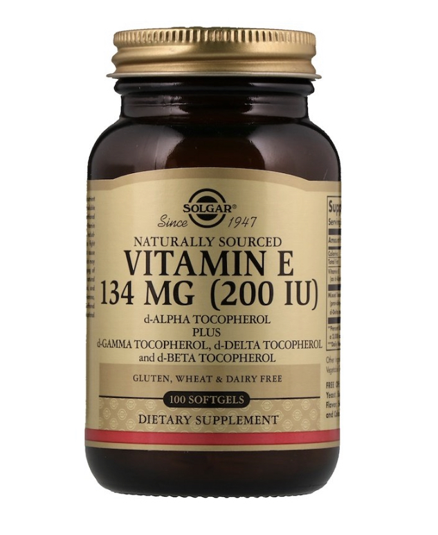 БАД Solgar Натуральный витамин Е, 134 мг (200 МЕ), 100 мягких желатиновых  капсул | отзывы