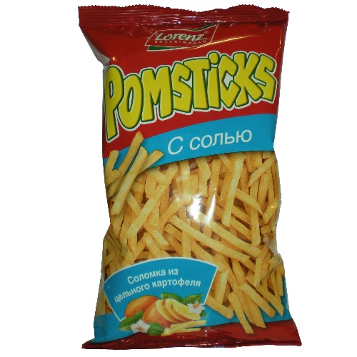 Чипсы картофельные   Lorenz Pomsticks с солью фото