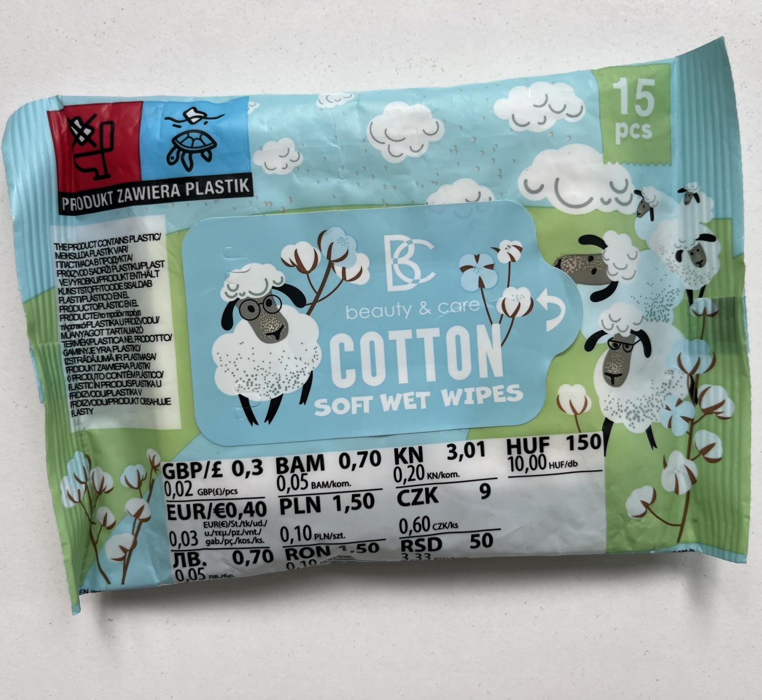 Влажные салфетки Beauty & Care Cotton Soft Wet Wipes | отзывы