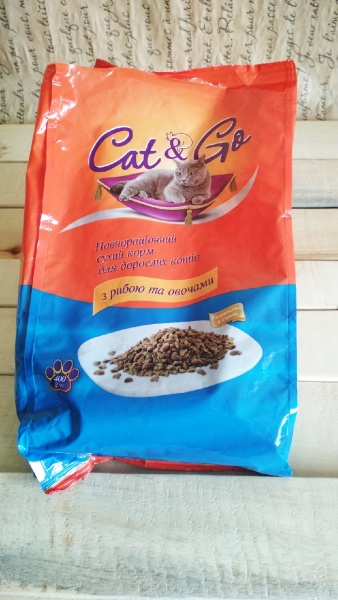 Корм для кошек Cat & Go С рыбой и овощами фото