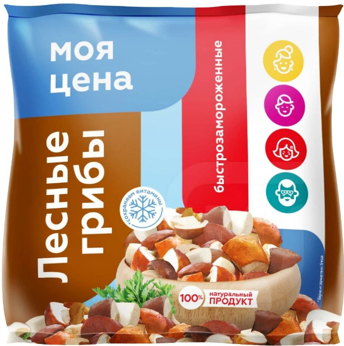 Грибы Моя цена Лесные быстрозамороженные | отзывы