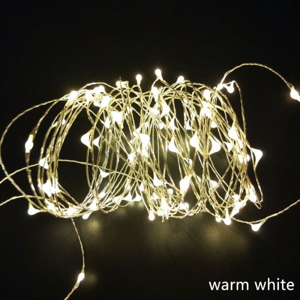Гирлянда Aliexpress 2M 5M 10M 3AA Battery Powered Decorative LED copper wire Fairy String Lights for Christmas Holiday Wedding and Parties фото