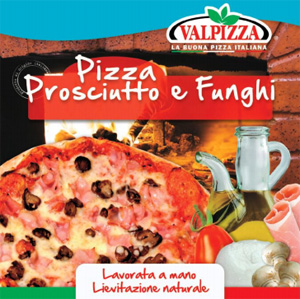 Пицца Valpizza с ветчиной и грибами фото