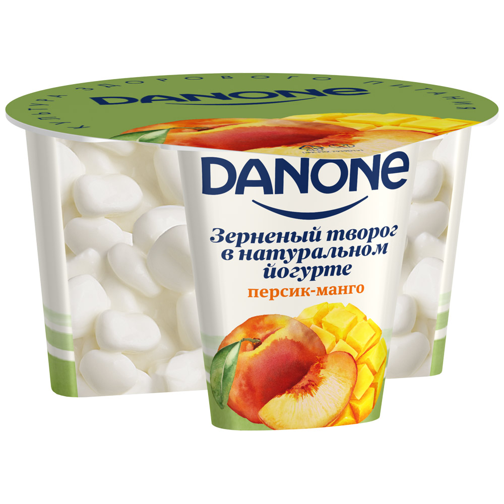 Творог зернёный Danone В натуральном йогурте персик - манго - «Все мы  немножко блогеры! #МамаЯФудблогер от Danone)» | отзывы