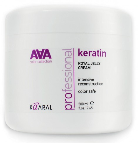Питательная крем-маска Kaaral Royal Jelly Cream для восстановления окрашенных и химически обработанных волос Keratin color Care AAA  фото