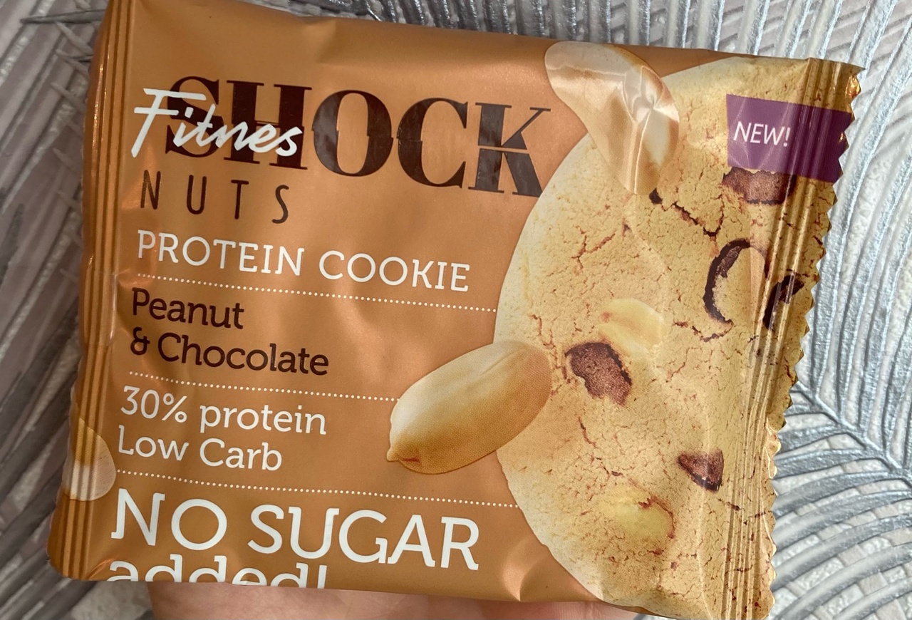 Протеиновое печенье Fitnes Shock Peanut & Chocolate | отзывы