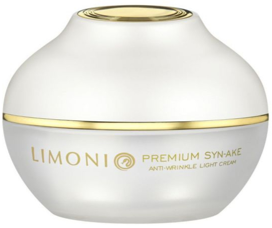 Крем для лица Limoni Premium Syn-Ake Anti-Wrinkle Cream Light лёгкий антивозрастной со змеиным ядом фото